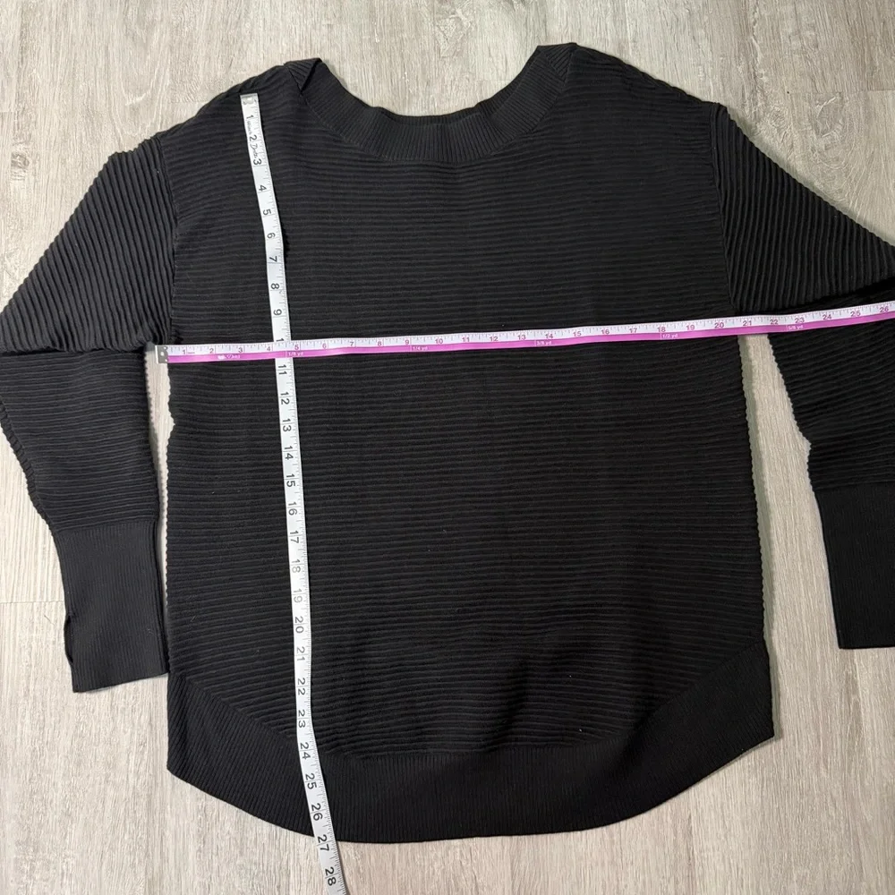 Aerie Offlinedrop sweater stretchy Black Sz S Oversized Athleisure Minimalist - Picture 9 of 9